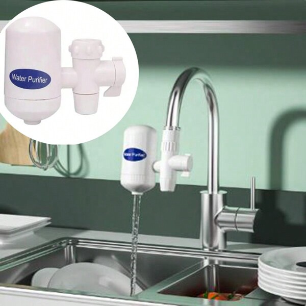 1 pezzo filtro rubinetto depuratore d'acqua da rubinetto, lavabile, sostituzione aeratore rubinetto cucina, salva acqua, filtro rubinetto rimuovi cloro per bagno
