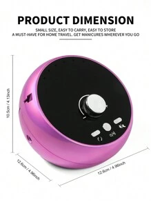 LIMEGIRL 新款专业美甲打磨机，转速45000转/分钟，适用于亚克力指甲和凝胶指甲，电动指甲锉套装，超静音，新款抛光笔美甲打磨套装，家用和美甲沙龙均可使用，配有6个砂圈和钻头。 - 查看 7