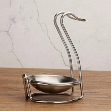 1/2 Piece Stainless Steel Spoon Holder Set With Stand And Storage Bowl, Hot Pot Spoon Rack, Soup Bowl Holder, Spoon Rack, Storage Rack, Stainless Steel Kitchen Organizer Set - Vertical Spoon And Bowl Holder With Strainer, Home And Restaurant Kitchen Utensil Rack (Spoons Not Included) - Multicolor - View 5