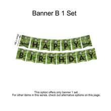 Army Party Decoration, Camo Birthday Party Decorations, Party Decorations, Army Birthday Party Decorations, Army Plastic Tablecloth, Camo Green And Brown Balloons, Camo Flag Pennant Banner, Millitary Party Accessories - Camouflage Party Set - View 17
