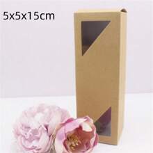10 pezzi di scatole di carta bianca/kraft/regalo di varie misure da 5/6/7/8/9 cm, scatole per caramelle da matrimonio