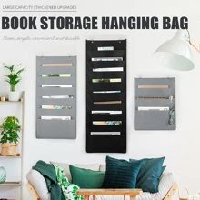 Wall Mount File Organizer, Magazine Storage Bag, File Folder And Paper Holder, Small Item Pouch, Accessory Storage Box, Multi-Purpose Storage Bag - Multicolor - View 2