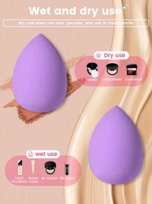 4PCS Makeup Sponge,Suitable For Cream & Powder Concealer, Loose Powder Makeup Applicator - Multicolor - View 6