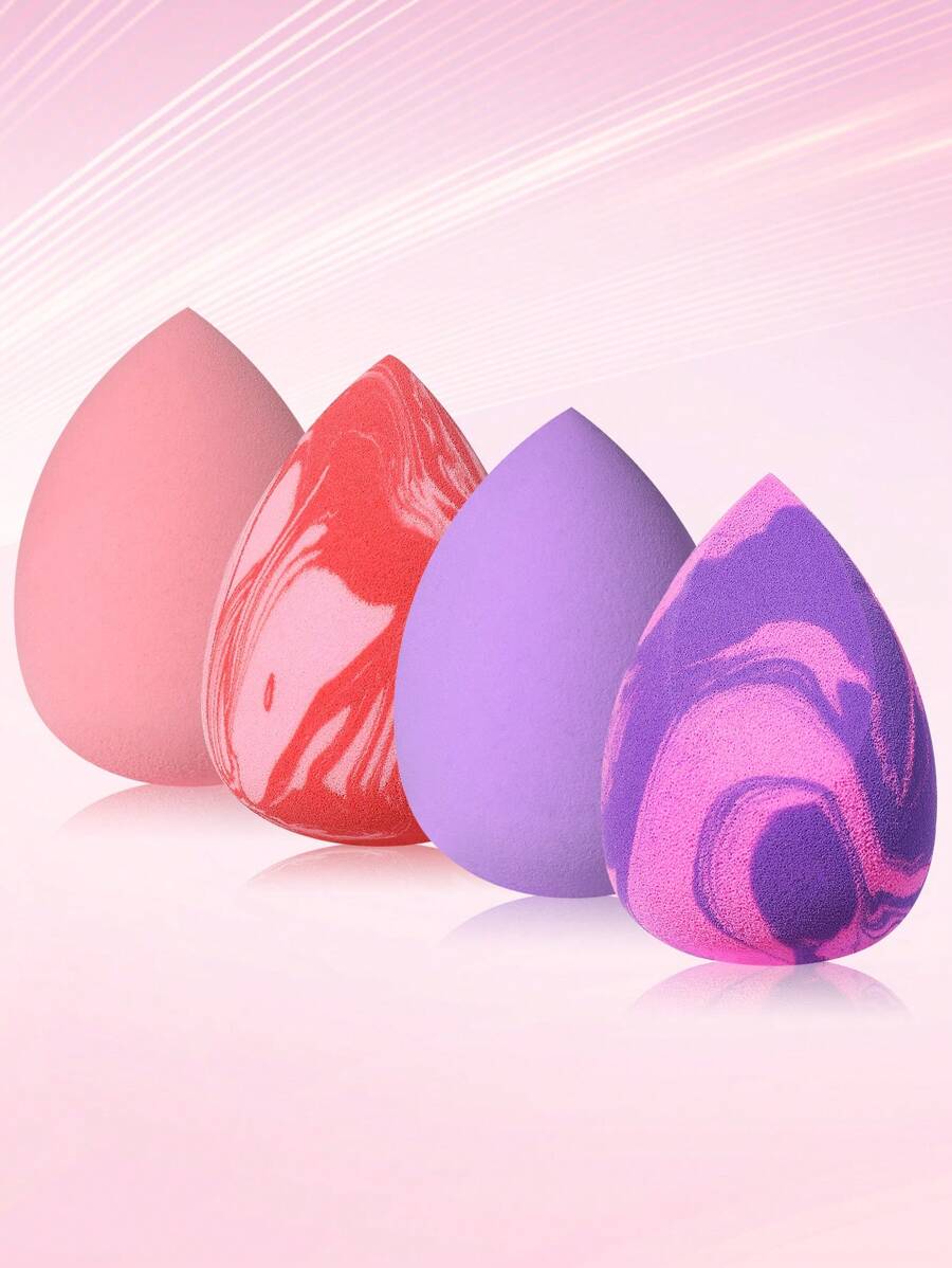 4PCS Makeup Sponge,Suitable For Cream & Powder Concealer, Loose Powder Makeup Applicator - Multicolor - View 1