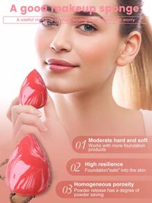 4PCS Makeup Sponge,Suitable For Cream & Powder Concealer, Loose Powder Makeup Applicator - Multicolor - View 7