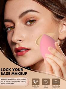 4PCS Makeup Sponge,Suitable For Cream & Powder Concealer, Loose Powder Makeup Applicator - Multicolor - View 9