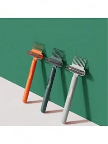 1 件梳子清洁刷、气垫和鬃毛刷清洁爪、可重复使用滚筒梳清洁器、头发造型工具、厨房、浴室、家居、家居用品、随机发货（带或不带标志） - 彩色 - 查看 7