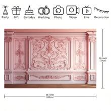1 tấm vải nền tiệc sinh nhật khắc họa tiết cung điện màu hồng 82,7 * 59,1/59,1 * 39,4/39,4 * 29,5 inch Phông nền chụp ảnh tiệc sinh nhật vui vẻ Tiệc mừng sinh nhật Quà tặng cô dâu Biểu ngữ tiệc cưới trẻ sơ sinh Trang trí bàn bánh Đạo cụ chụp ảnh trong gian hàng - Nhiều màu - Xem 3