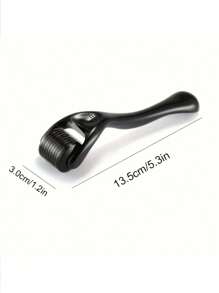 1 Peça Microagulha para Rolo de Pele, Rolo de Microagulhas de 0,2/0,25/0,3 mm com 540 Microagulhas de Titânio, para Rosto e Corpo, Barba, Cuidados com o Couro Cabeludo - Sem Fragrância, Sem Bateria Necessária