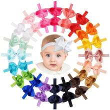 20pcs 20 Color 4-Inch Ribbon Bow Headbands For Kids Love Valentine - Multicolor - View 7