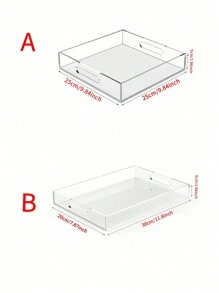 1 件亚克力透明手持托盘圣诞礼物 - 無色 - 查看 2