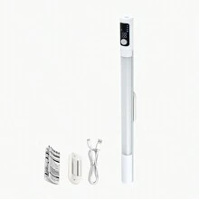 Đèn cảm biến chuyển động trong nhà, Đèn ngủ không dây, Hiển thị thời lượng pin theo thời gian thực, Đèn ngủ không dây, Đèn tủ chạy bằng pin, Sạc USB-C, Tự động tắt - trắng - Xem 12