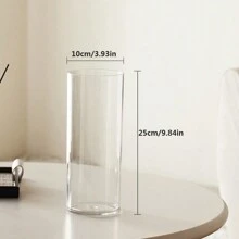 1pc Acrylic Vase, High-End Glass Hydroponic Plant Container For Living Room Flower Arrangement, Large Size, Anti-Fall Home Decor Room Decor Flower Vase Glass Vase