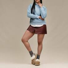 Sandalias de plataforma de piel de oveja UGG Funkette, zapatos de plataforma de piel de oveja para mujer 11113474 en color negro y beige - CASTAÑA - Ver 3