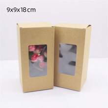 10 pezzi di scatole di carta bianca/kraft/regalo di varie misure da 5/6/7/8/9 cm, scatole per caramelle da matrimonio
