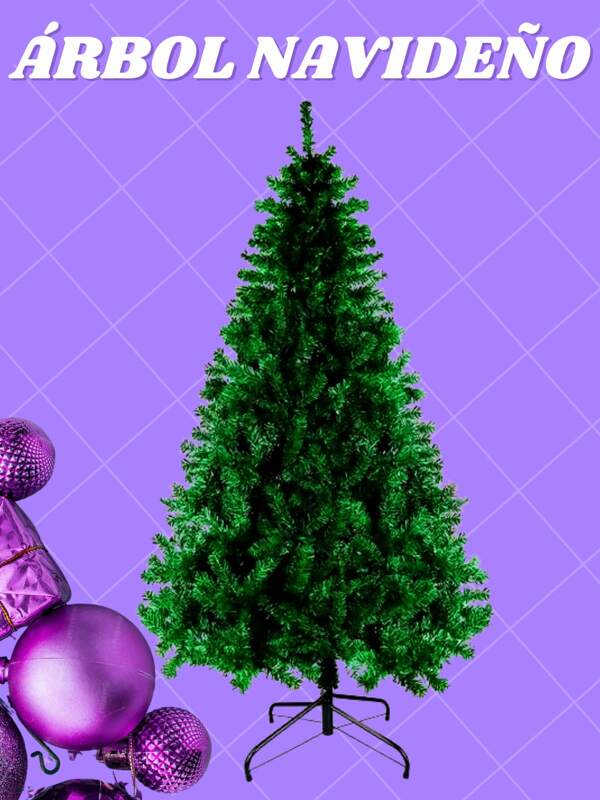 Árbol de Navidad con 1.20 Metros de Alto con 220 Ramas Frondosas