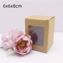 10 pezzi di scatole di carta bianca/kraft/regalo di varie misure da 5/6/7/8/9 cm, scatole per caramelle da matrimonio