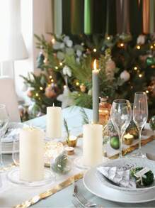 1 szt. Przezroczysty szklany świecznik, okrągła taca do serwowania, świecznik na świece filarowe, kreatywna dekoracja domu na wesela, impreza, aromaterapia, najlepsze prezenty, dekoracja Rama