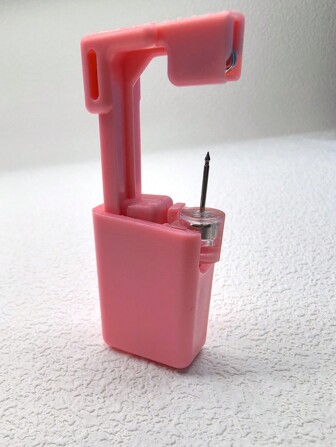 1-10 件一次性无痛耳洞穿刺工具，健康无菌穿刺套件耳环鼻环穿孔枪套装