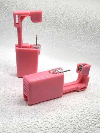 1-10 件一次性无痛耳洞穿刺工具，健康无菌穿刺套件耳环鼻环穿孔枪套装