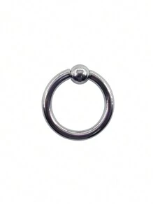 MEISILL 1pc Heavy Duty Thick Stainless Steel Nose Spring Hoop Cartilage Circular Ring, Unisex Everyday Wear