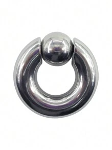 MEISILL 1pc Heavy Duty Thick Stainless Steel Nose Spring Hoop Cartilage Circular Ring, Unisex Everyday Wear