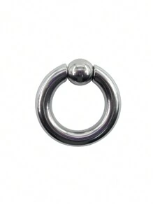 MEISILL 1pc Heavy Duty Thick Stainless Steel Nose Spring Hoop Cartilage Circular Ring, Unisex Everyday Wear