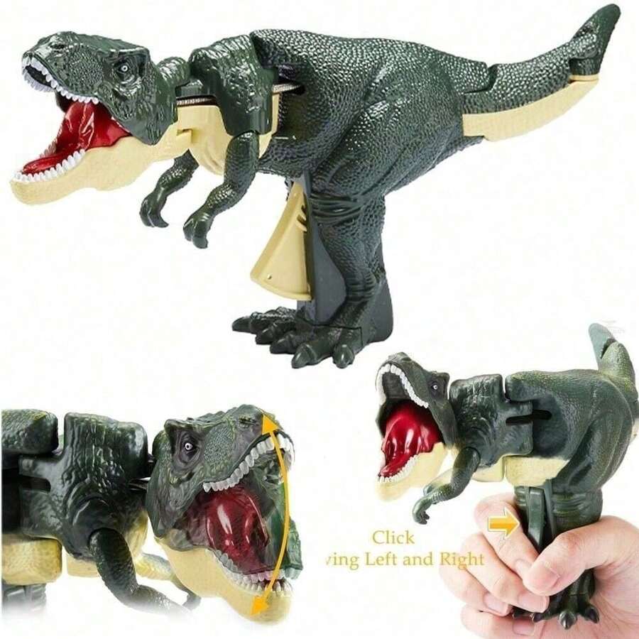 Dinosaur Toys For Kids, Trigger The T-Rex, Dino Chomper Toys Press Dinosaur Grabber Toy , Novelty Toy Gifts For Dinosaur Lovers Boys Girls - 帶聲光 - 查看 1