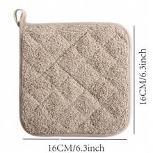4 Pcs Heat-Resistant Hot Pad Set, Cooking Kitchen Trivet Mats, For Cooking, Baking, Camping, With Hanging Loops, Size: 16*16 CM, Machine Washable - Multicolor - View 2