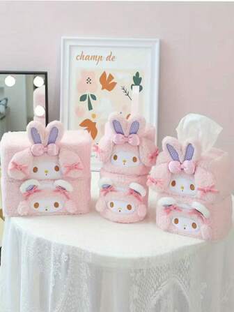 Sanrio Cute Cartoon Plush Tissue Box Cover, Soft Washable Fluffy, Elegant Pink Car Style Home Decor Accessory, Box For Tissue, Bathroom Napkin Holder, Tissue Bix, Maserati, House Decor Living Room, Book Tissue Box, Tissue Box Glass, Tissue Box, Box For Tissues, Home Stuff, Table, Home Decorations, Home Organization And Storage, Room Decor, Room Decor Bedroom, Kitchen Accessories, Kitchen Tools, Organizer Kitchen, Travel, Holiday,Tissue Box Holder,Napkin Holder,Festival Family Gathering,Kitchen Dining Table DecorFor Home Kitchen Bedroom Living Room Dining Room, Home Decoration Accessories, Decorative Box,Women Wedding Gift,Summer Travel Holiday Festival Must-Have