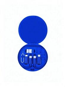 OIITH Caja de almacenamiento de cable de datos multifuncional de 60 W PD con carga rápida, soporte para teléfono móvil, cable de carga, de tamaño portátil para viajes, apto para iPhone, iPad, iPod, AirPods, Redmi, OPPO, Vivo, Realme, Honor, Moto, Galaxy, Pixel, Android - Multicolor - Ver 11