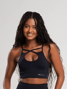Women Sports Tees & Tanks - Negro - Ver 1