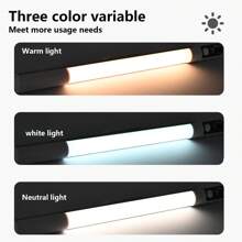 Đèn cảm biến chuyển động trong nhà, Đèn ngủ không dây, Hiển thị thời lượng pin theo thời gian thực, Đèn ngủ không dây, Đèn tủ chạy bằng pin, Sạc USB-C, Tự động tắt - trắng - Xem 3