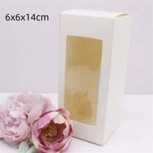 10 pezzi di scatole di carta bianca/kraft/regalo di varie misure da 5/6/7/8/9 cm, scatole per caramelle da matrimonio
