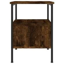 VidaXL Bedside Tables 2 Pcs Smoked Oak 34x36x50 Cm Wood Material