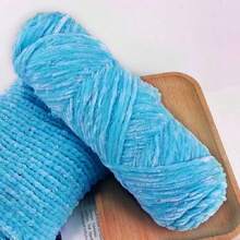 Pacote com 1 fio de poliéster chenille, 100 g cada, fio grosso para tricô de crochê em cores sortidas para artesanato, chapéus, cobertores, cachecóis - fio de lã macio e grosso para projetos de crochê para iniciantes e adultos - Multicolorido - Ver 21