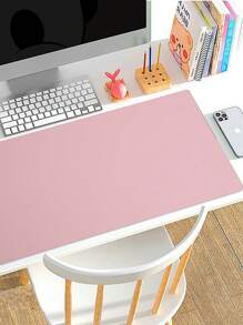 1 件大号双面皮革桌垫：鼠标垫和餐垫，防水且可机洗，非常适合办公室电脑桌 - 彩色 - 查看 1