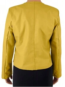 JOPHY & CO. Giacca  Donna Girocollo (cod. 6698) - Giallo - Visualizzare 4