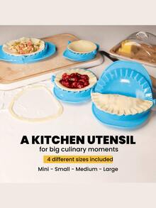 3-Piece Multifunctional Dough Press, 2-In-1 Dumpling Wrapper Maker, Creative Dumpling Making Tools, Dough Press, DIY Dumpling Maker, Manual Dumpling Maker, Plastic Pastry Former With Crimping Edge And Pie Press, For Making Dumplings, Handmade Pies, Dumplings, Kitchen Gadgets - Multicolor - View 1