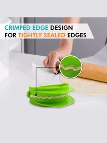 3-Piece Multifunctional Dough Press, 2-In-1 Dumpling Wrapper Maker, Creative Dumpling Making Tools, Dough Press, DIY Dumpling Maker, Manual Dumpling Maker, Plastic Pastry Former With Crimping Edge And Pie Press, For Making Dumplings, Handmade Pies, Dumplings, Kitchen Gadgets - Multicolor - View 9