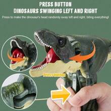 Dinosaur Toys For Kids, Trigger The T-Rex, Dino Chomper Toys Press Dinosaur Grabber Toy , Novelty Toy Gifts For Dinosaur Lovers Boys Girls - 無聲 - 查看 2