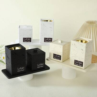 3pcs/Set Modern Hollow Stone Style Incense Burner, Aromatherapy Accessories, Suitable For Home Decor, Center Piece, Bedroom, Office, Yoga Studio, Dining Room, Living Room, Party, Garden, Camping, Tabletop Decor, Gift, Holiday Gifts Birthday Graduation E-I-D