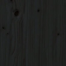 VidaXL Bedside Tables 2 Pcs Black 40x34x40 Cm Solid Pinewood