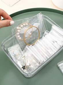 10/20/30pcs Jewelry Storage Bags, Earrings & Small Accessories, Compact & Convenient Jewelry Storage Bags - Clear - View 8