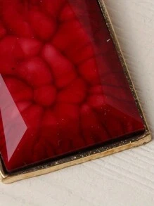 Mode overdreven geometrische vormen, materialen, lichtgewicht hars oorbellen geschikt om sieraden te dragen op dagelijkse feestjes