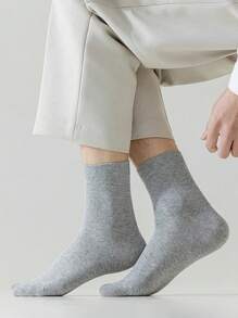 1/5 pares de calcetines medianos para mujer, estilo primavera y verano, todo a juego de unicolor, calcetines deportivos de pareja de color melódico alto
