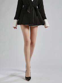 女士虾线连裤袜、双缝图案紧身裤、保暖弹力紧身裤、透明网眼丝袜、高腰防勾丝连裤袜、超薄弹力紧身裤、性感时尚连裤袜及膝袜、女士袜子和大腿袜，适合派对、约会和服装 - 彩色 - 查看 6