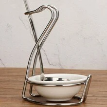 1/2 Piece Stainless Steel Spoon Holder Set With Stand And Storage Bowl, Hot Pot Spoon Rack, Soup Bowl Holder, Spoon Rack, Storage Rack, Stainless Steel Kitchen Organizer Set - Vertical Spoon And Bowl Holder With Strainer, Home And Restaurant Kitchen Utensil Rack (Spoons Not Included) - Multicolor - View 6