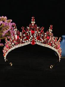1 Peça Tiara de Noiva Premium com Strass, Adequada para Uso em Casamento, Festa, Aniversário de Mulheres
