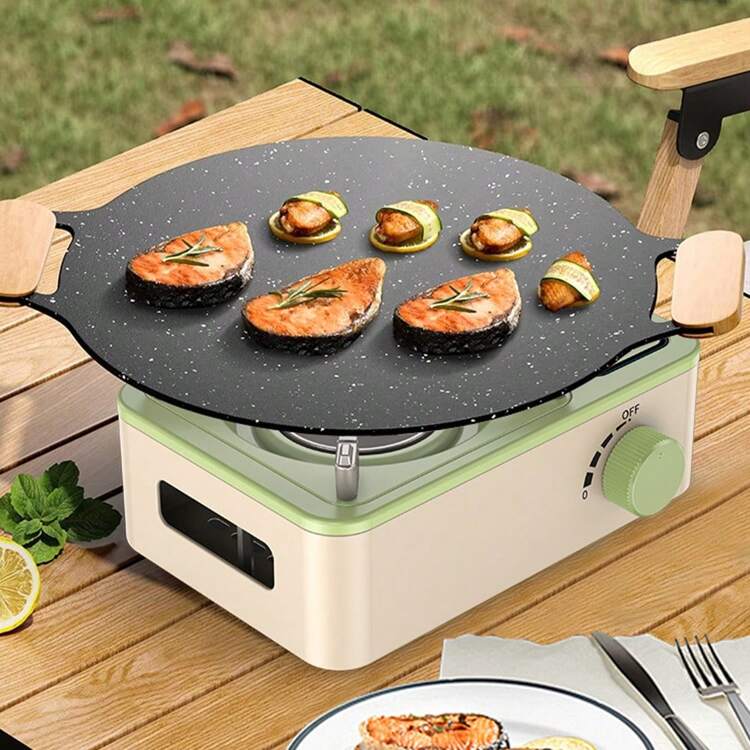 1 pièce Nouveau réchaud portable mignon et mini pour le camping en plein air et les pique-niques, sans allumeur, design inédit, protection contre la surchauffe, convient pour la moto, infuser du thé, cuisiner, faire bouillir, frire, les urgences, le camping, préparer du café, etc. - Multicolore - Voir 5